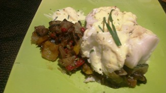 Photo Dos de cabillaud laqués au miel